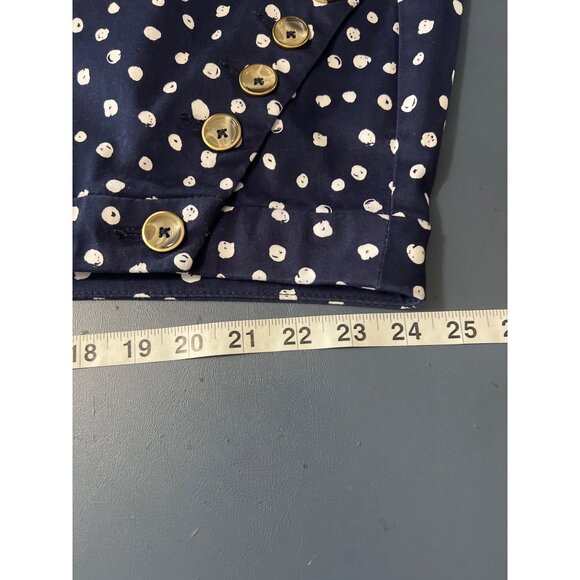 Lane Bryant Womens Size 28 Polka Dot Navy Shorts   Vacation Resort Stretch - Picture 7 of 11